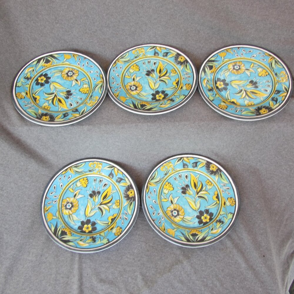 Williams Sonoma melamine appetizer lunch plates set of 5 (W3267)